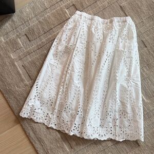 Brand New Frank and Eileen White Eyelet Skirt size XS